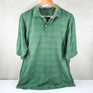 Vintage 90s Polo Golf Ralph Lauren Green Diamond Polo Shirt Sz XL